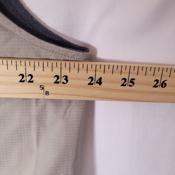 Izod Fleece Vest Mens Medium Tan Full Zip Golf - Picture 8 of 11